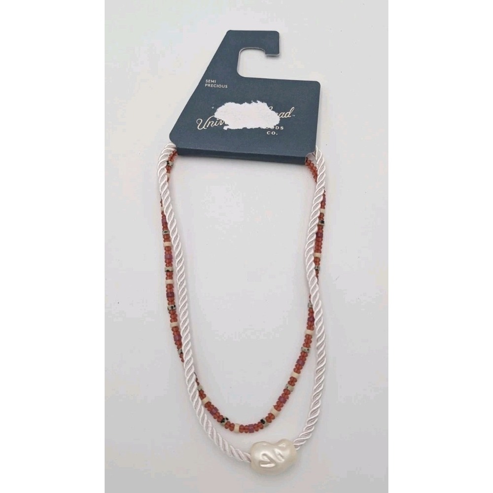 Universal Thread Women's Beaded And White rope Necklace